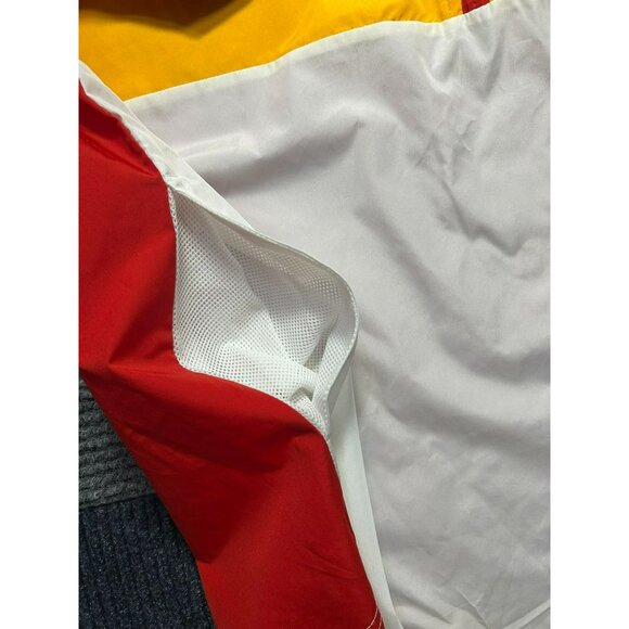 NFL Kansas City Chiefs Color Block Windbreaker Jacket M/M Red Yellow White - Picture 5 of 6